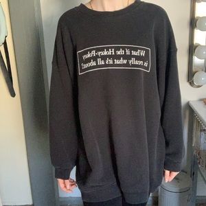 Black crewneck